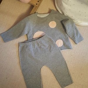 Grey Dot outfit by Frugoo Size 9 months